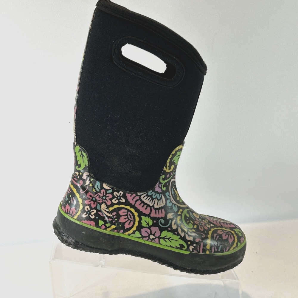 Bogs Classic Tuscany Waterproof Boots Sz Kids 3 Youth Girls Snow Rain Insulated - Picture 4 of 12
